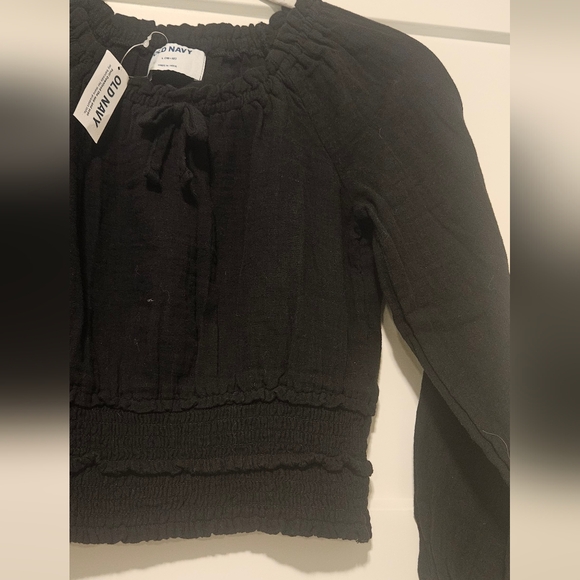 Old Navy Black Long Sleeve Top - Picture 2 of 5